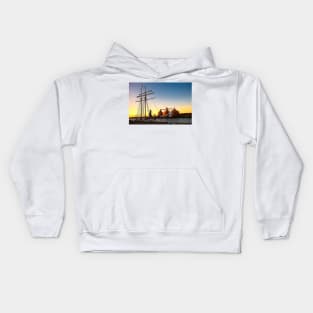 Sunset, sails and Silos Kids Hoodie